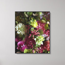 Impressão Em Tela Magenta Orchid Botanical Art