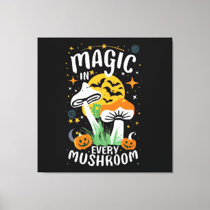 Impressão Em Tela Magia em Cada Cogumelo!