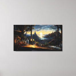 Impressão Em Tela Magic Workshop Bench Sobrando uma Baía de Fantasia