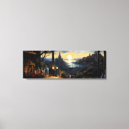 Impressão Em Tela Magic Workshop Bench Sobrando uma Baía de Fantasia