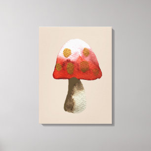 Impressão Em Tela Mágica em Toadshroom vermelho