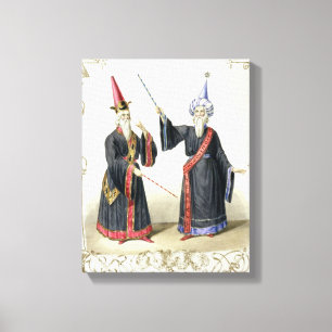 Impressão Em Tela Mágicos no carnaval em Berlim, 1836 (cor