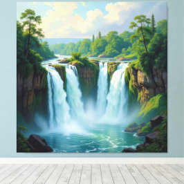 Impressão Em Tela Magie des Wasserfalls