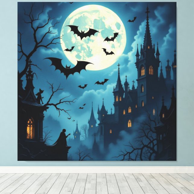 Impressão Em Tela Magische Halloween-Nacht  (Insitu(piso de madeira))