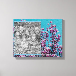 Impressão Em Tela Magnolia Blossomo Céu Azul Crie Sua Própria Foto