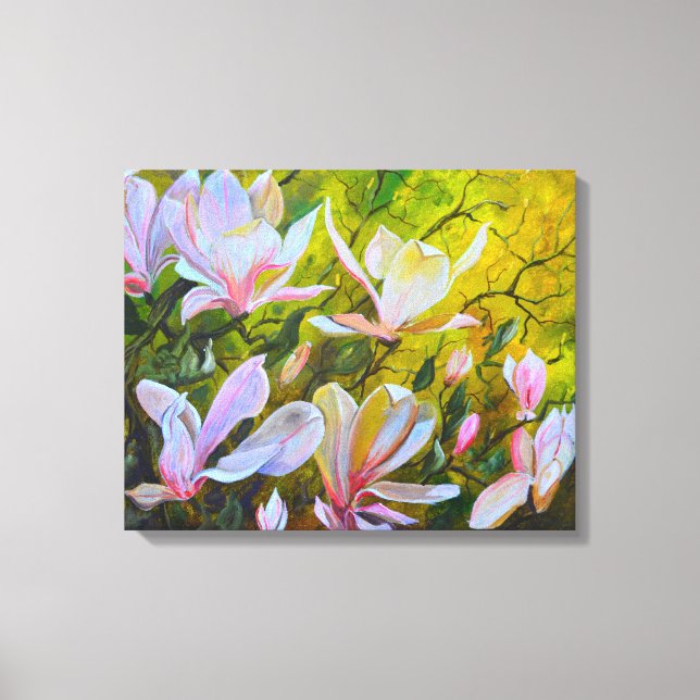 Impressão Em Tela Magnolias (Frente)