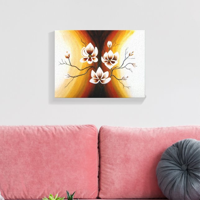 Impressão Em Tela Magnolien, Acryl -  (Insitu(Sala de estar))
