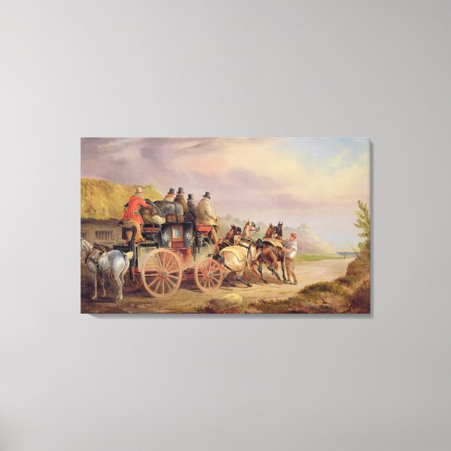 Impressão Em Tela Mail Coaches em Estrada: O Devonte 'Quickprata' (Frente)