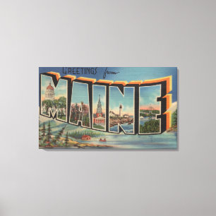 Impressão Em Tela Maine (Inverno)Grandes Cenas de Letra