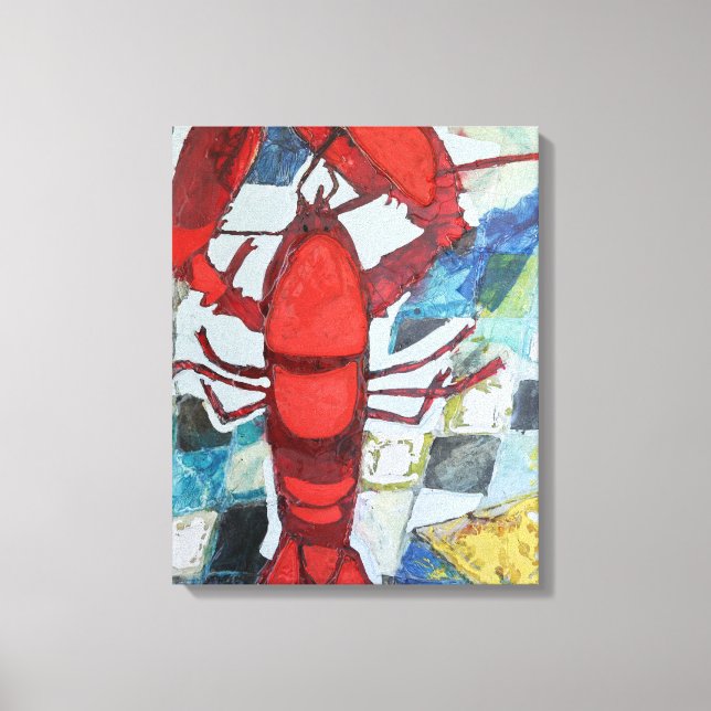 Impressão Em Tela Maine Lobster (Frente)