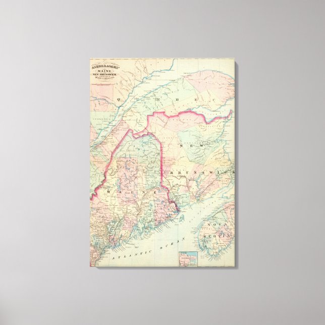 Impressão Em Tela Maine, NB (Frente)