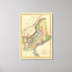 Impressão Em Tela Maine, New Hampshire, Vermont 2