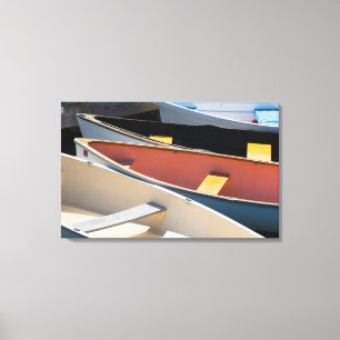 Impressão Em Tela Maine, Rockland. Barcos coloridos em Rockland