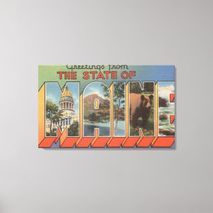 Impressão Em Tela MaineLarge - Letra Cenas