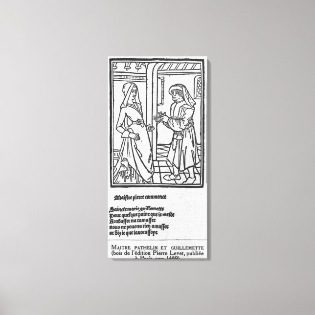 Impressão Em Tela Maitre Pathelin e Guillemette (Frente)