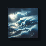 Impressão Em Tela Majestic Giant Turquoise Wave Crashing<br><div class="desc">A breathtaking digital masterpiece capturing the raw, majestic power of a massive turquoise ocean wave as it peaks and crashes. The intense detail in the sea spray and the deep blue water textures create a sense of awe and natural grandeur. Ideal for high-end coastal wall art, modern interior focal points,...</div>