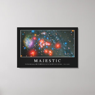 Impressão Em Tela Majestoso: Citações inspiradas