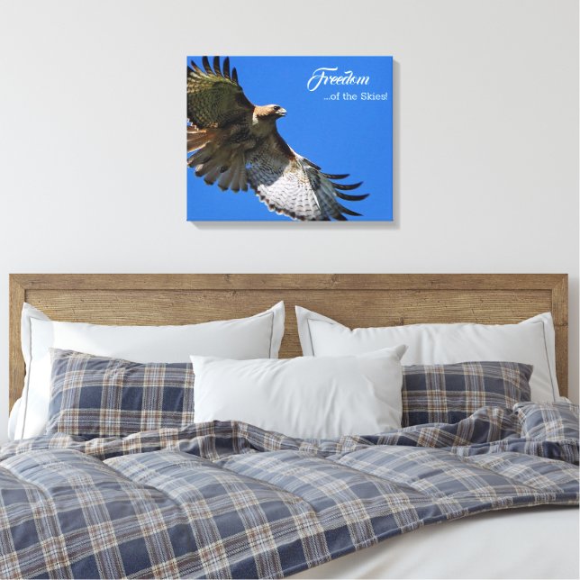 Impressão Em Tela Majestosos Asas Liberdade dos Céus (Insitu(Quarto))