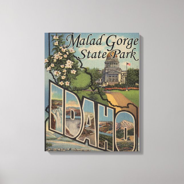 Impressão Em Tela Malad Gorge State Park, Idaho (Frente)