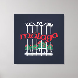 Impressão Em Tela Malaga, window with flowers