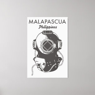 Impressão Em Tela Malapascua Filipinas Cartaz de viagem de mergulho