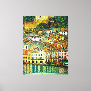 Impressão Em Tela Malcesina no lago Garda (1913), Gustav Klimt