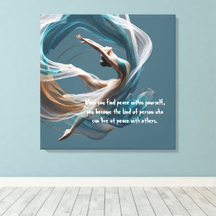 Impressão Em Tela Malhação de pilotos instrutores de ioga aérea voad