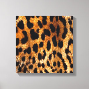 Impressão Em Tela Manchas-leopardo Black Brown Wild Animal Fine Art