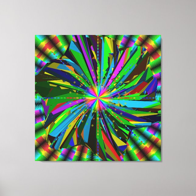 Impressão Em Tela Mandala Art (Frente)