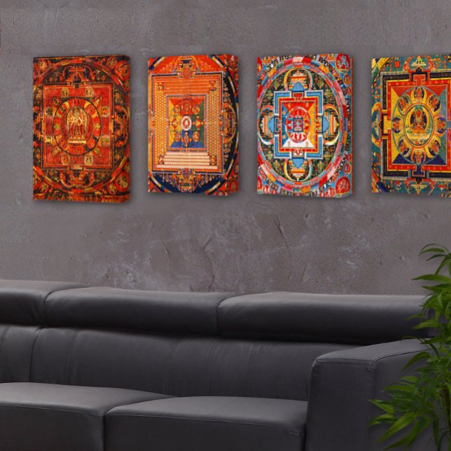 Impressão Em Tela Mandala de Vajradhatu Thangka (Criador carregado)