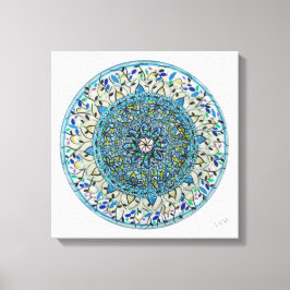 Impressão Em Tela Mandala Essência Floral