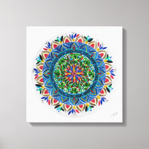 Impressão Em Tela Mandala Prisma