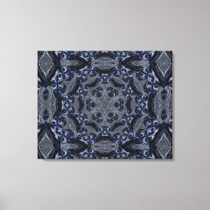 Impressão Em Tela Mandala Star Retro Hippie Trippy Boho Chic
