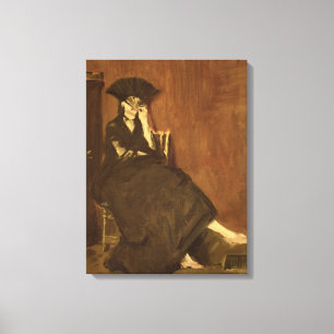Impressão Em Tela Manet Berthe Morisot com um fã, 1872