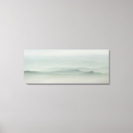 Impressão Em Tela Manhã de pastel na Toscana nebulosa