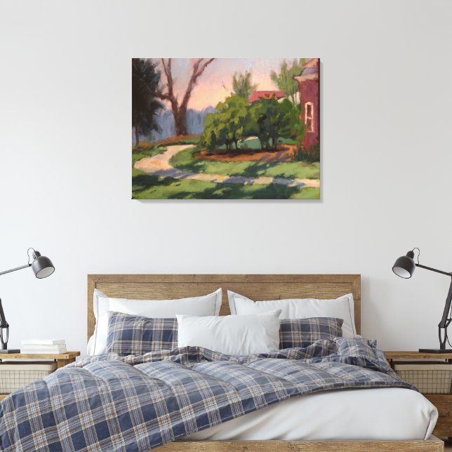 Impressão Em Tela Manhã Impressionista na Reserva (Insitu(Quarto))