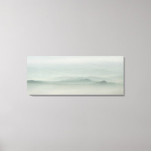 Impressão Em Tela Manhã Pastel em Toscânia nevoenta