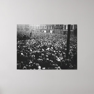 Impressão Em Tela Manifestação Gratuita de Michael Collins em 1922