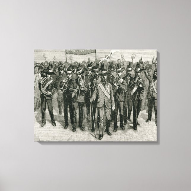 Impressão Em Tela Manifestação sobre o estado de Parnell (Frente)