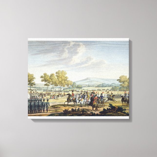 Impressão Em Tela Manobra Imperial de Guardas na Presença de (Frente)