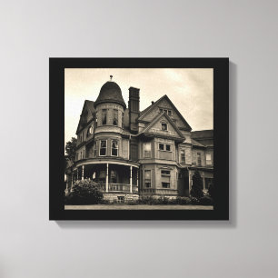 Impressão Em Tela Mansão do Victorian