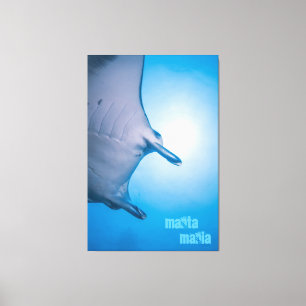 Impressão Em Tela Manta ray