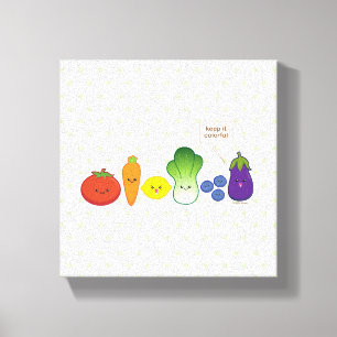 Impressão Em Tela Mantenha-o colorido (o design simples)