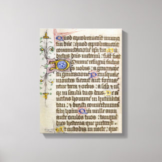 Impressão Em Tela Manuscrito iluminado