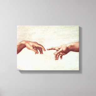 Impressão Em Tela Mãos de Michelangelo