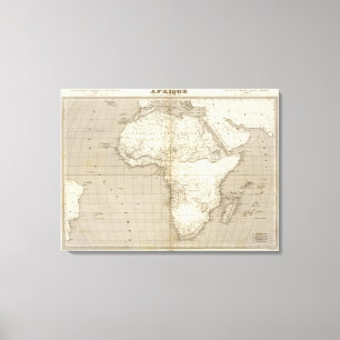Impressão Em Tela Mapa 2 de África