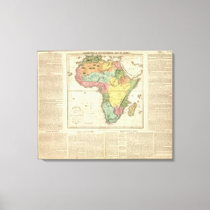 Impressão Em Tela Mapa 2 do atlas de África