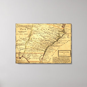 Impressão Em Tela Mapa CarolinaPanorâmico