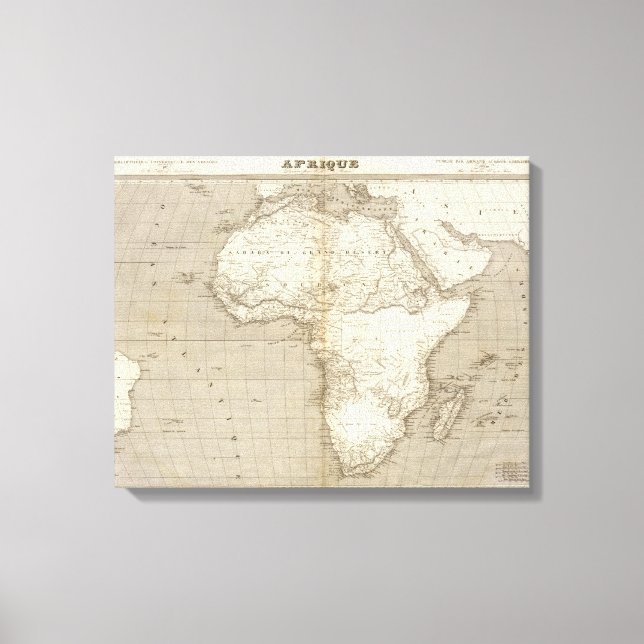 Impressão Em Tela Mapa da África 2 (Frente)