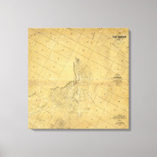 Impressão Em Tela Mapa da cidade de Los Angeles